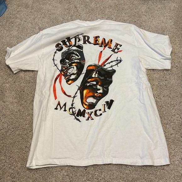 COPY - Supreme White Graphic Tshirt - Picture 4 of 4